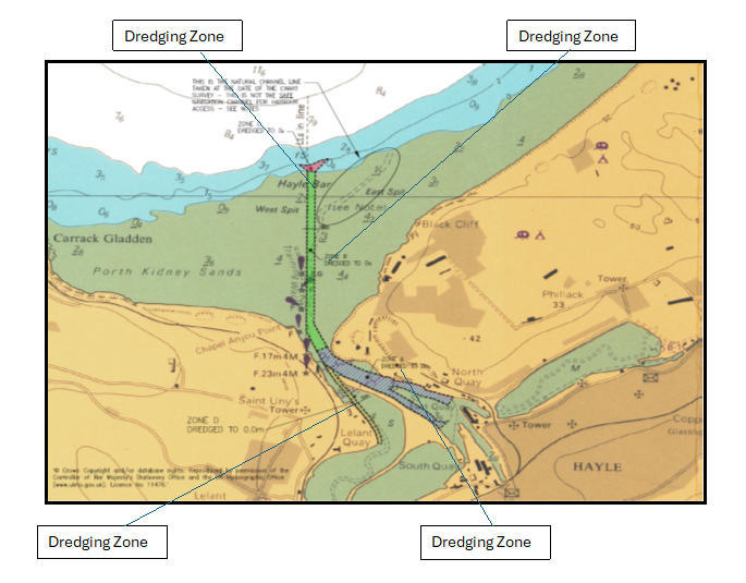 Dredging map - Hayle North Quay, Hayle North Quay Development West Cornwall, St Ives