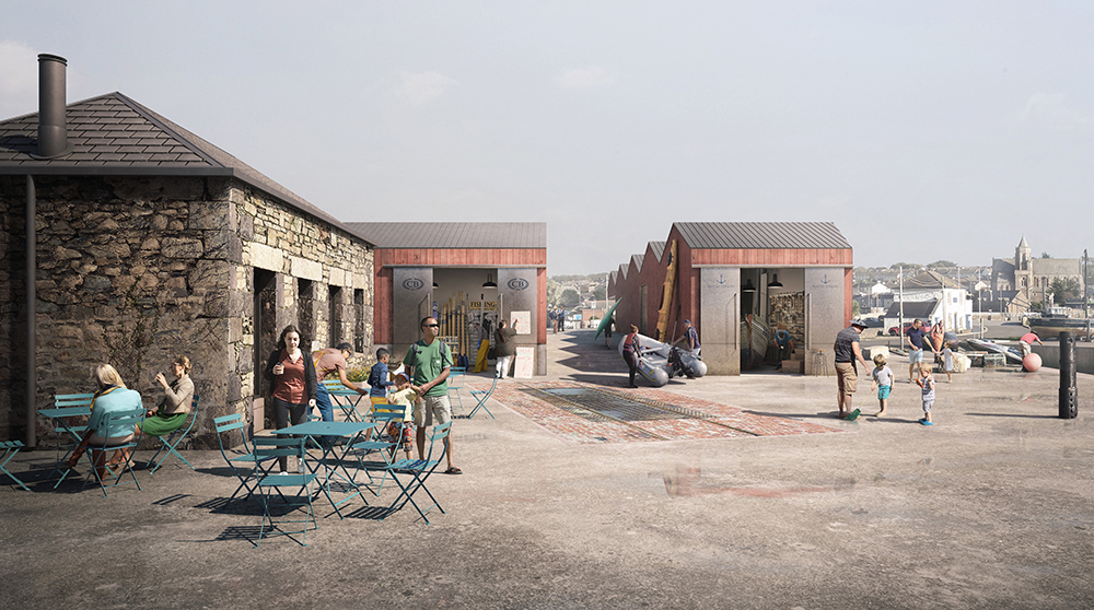 CGI Indicative image of area adjacent to the Stable Block